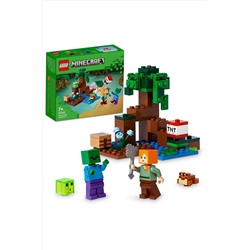 LEGO ® Minecraft® Bataklık Macerası 21240 - 7 Yaş ve Üzeri Çocuklar için Oyuncak Yapım Seti(65 Parça) DFN21240
