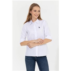 Женская белая рубашка размер 38