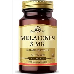 Solgar Melatonin 3 Mg 60 Tablet DEP99101892