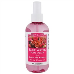 De La Cruz, Спрей для тела "Розовая вода", 8 жидких унций (236 мл)