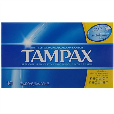 Tampax, Тампоны, для нормальных выделений, 10 тампонов