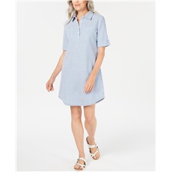 Karen Scott Seersucker Shirtdress, in Regular and Petite, Created for Macy's