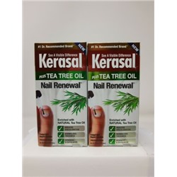 2 Pack, Kerasal Plus Tea Tree Oil Fungal Nail Renewal Repair Solution #7394