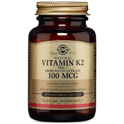 Solgar Vitamin K2 100mcg 50 Kapsül SLG6031