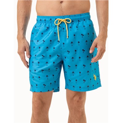 7 PALM TREE PRINT SWIM TRUNKS