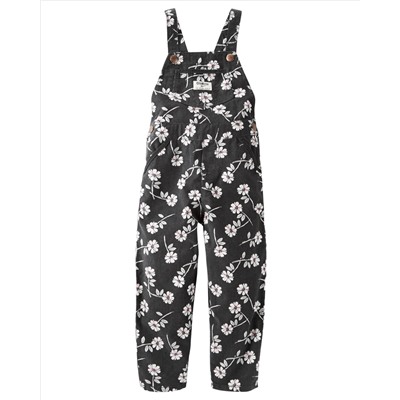 Floral Corduroy Overalls