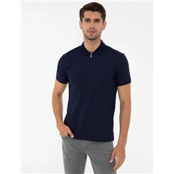 Koyu Lacivert Slim Fit Polo Yaka Tişört