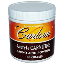 Carlson Labs, Acetyl-L-Carnitine, Amino Acid Powder, 3.53 oz (100 g)