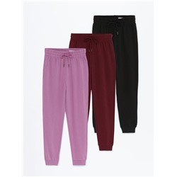 Pack de 3 pantalones de chandal combinados