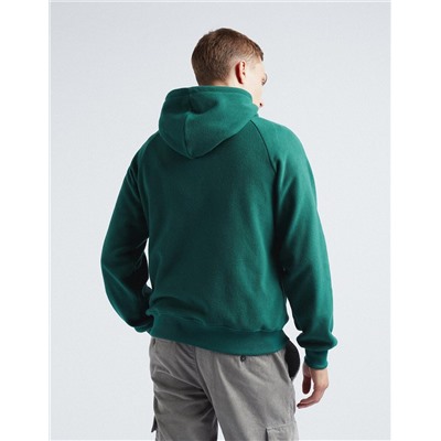 Hooded Sweatshirt, Men, Dark Green