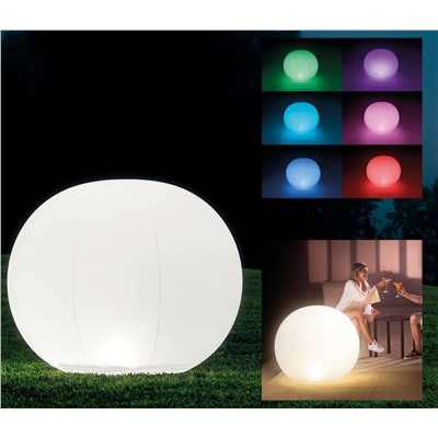 Надувной шар с LED подсветкой Intex 68695 89x79 см