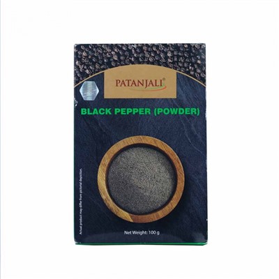 PATANJALI Black Pepper Powder Перец чёрный молотый 100г