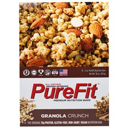 Pure Fit Bars, Premium Nutrition Bars, Батончики Хрустящей Гранолы, 15 штук по 2 унции (57 г) каждая