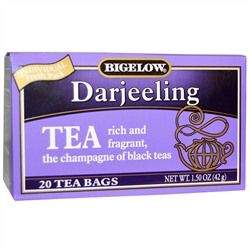 Bigelow, Черный чай Дарджилинг, 20 пакетиков, 1.5 унций (42 г)