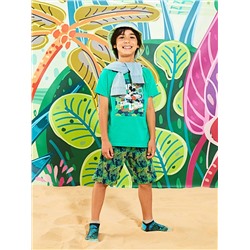 LC Waikiki Bisiklet Yaka Mickey Mouse Baskılı Kısa Kollu Erkek Çocuk Şortlu Pijama Takımı, LCW Kids                                            
                                            Bisiklet Yaka Mickey Mouse Baskılı Kısa Kollu Erkek Çocuk Şortlu Pijama Takımı