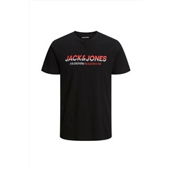 Jack & Jones Jack&jones 12222878 Gogsu Yazılı 0 Yaka Kısa Kol Tshırt 3YETSBS34407SIY