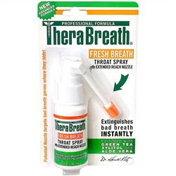 TheraBreath, Свежее дыхание, спрей для горла, 1 жидкая унция (30 мл)
