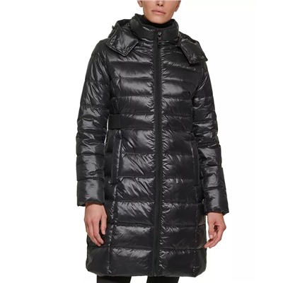 CALVIN KLEIN Women's Shine Hooded Packable Puffer Coat