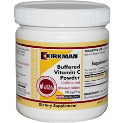 Kirkman Labs, Буферизированный витамин С в порошке, 7 унций (198,5 г)