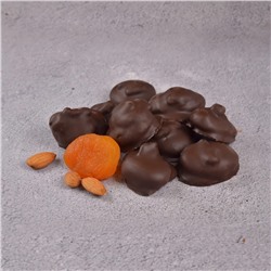 Абрикос с Миндалем в ТЕМНОЙ шоколадной глазури 0,5 кг