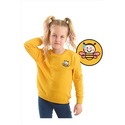 Denokids Arı Kız Çocuk Sarı Sweatshirt CFF-22S1-019