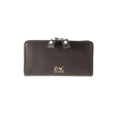 ZAC POSEN Faux Pearl Leather Zip-Around Wallet