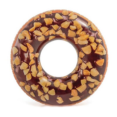 Надувной круг "Шоколадный пончик" Intex 56262