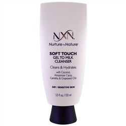 NXN, Nurture by Nature, Нежный гель-молочко для умывания, для сухой/чувствительной кожи, 5 унций (150 мл)