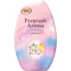 ST Shoushuuriki Premium Aroma Лилия и Жасмин Жидкий освежитель воздуха для помещения с арома маслами лилии и жасмина флакон 400 мл