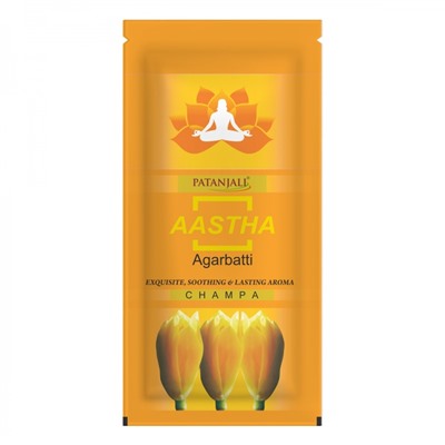 PATANJALI Aastha Agarbatti Champa Благовоние Чампа 150г