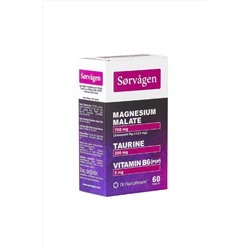 Sorvagen Magnezyum Malat, Taurin Ve Vitamin B6 (p5p) 60 Tablet TM.SORV.00012