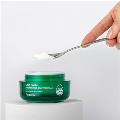 Cica Farm Regenerating Solution Cream, Очищающий успокаивающий крем с центеллой азиатской