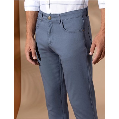 Açık Mavi Slim Fit 5 Cep Chino Pantolon