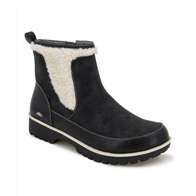 JBU by Jambu | Black & White Monroe Faux Fur Boot - Women