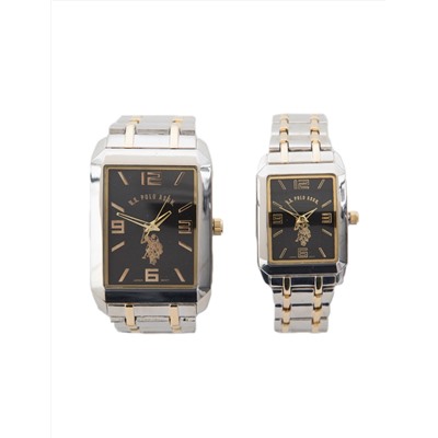 HIS AND HERS SQUARE FACE WATCH SET