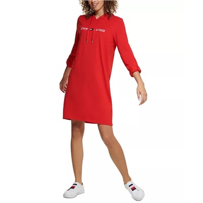 Tommy Hilfiger Sport Logo-Print Hoodie Dress