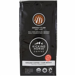Kicking Horse, Grizzly Claw, Dark, Ground Coffee, 10 oz (284g)