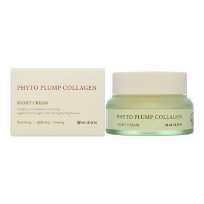 MIZON PHYTO PLUMP COLLAGEN NIGHT CREAM Ночной крем для лица с фитоколлагеном 50мл