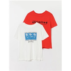 PACK OF 2 PRINTED T-SHIRTS