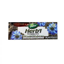 DABUR Toothpaste Herb’l Black Seed Зубная паста (с экстрактом семян черного тмина) с зубной щеткой 150г