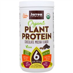 Jarrow Formulas, Organic Plant Protein, Chocolate Mocha Flavor, 16 oz (450 g)