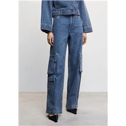 Jeans cargo multibolsillos -  Mujer | MANGO OUTLET España