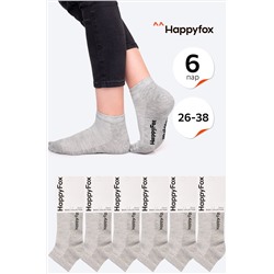 Набор детских носков 6 пар в сетку Happy Fox