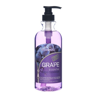 FOODAHOLIC ESSENTIAL BODY CLEANSER #GRAPE Гель для душа с экстрактом винограда 750мл