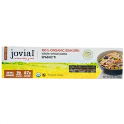 Jovial, Цельнозерновая паста, Спагетти, 12 унций (340 г)