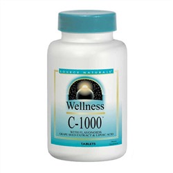 Source Naturals, Wellness, Витамин C-1000, 100 таблеток
