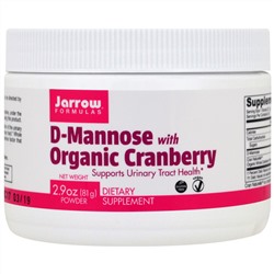 Jarrow Formulas, D-Mannose with Organic Cranberry, 2.9 oz (81 g)