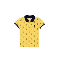 Erkek Çocuk Açık Sarı Polo Yaka Tişört