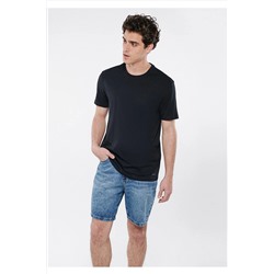 Mavi Siyah Basic Tişört Slim Fit / Dar Kesim 065574-900