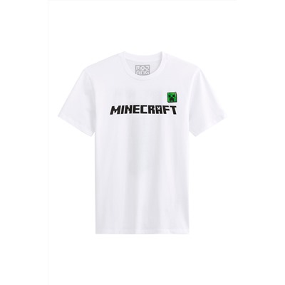 Camiseta Minecraft Blanco